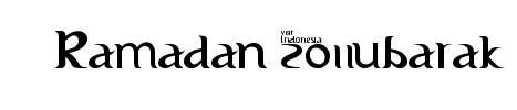 معاينة خط visit indonesia 2011 2
